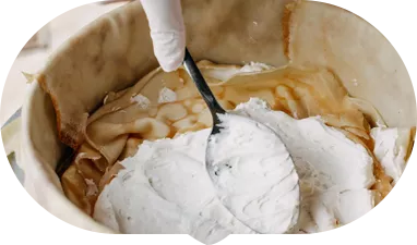 Alkali precipitation and sorting